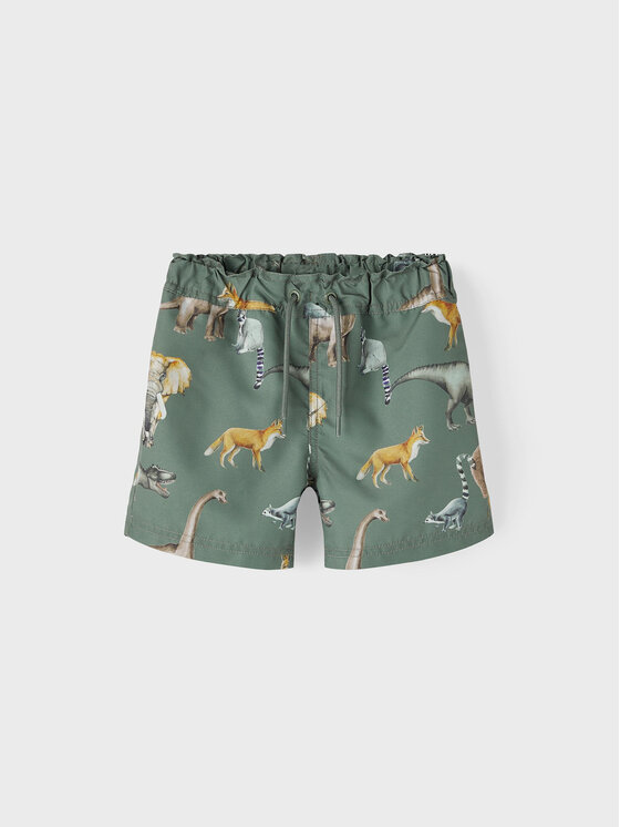 NAME IT NAME IT Плувни шорти 13213900 Зелен Regular Fit