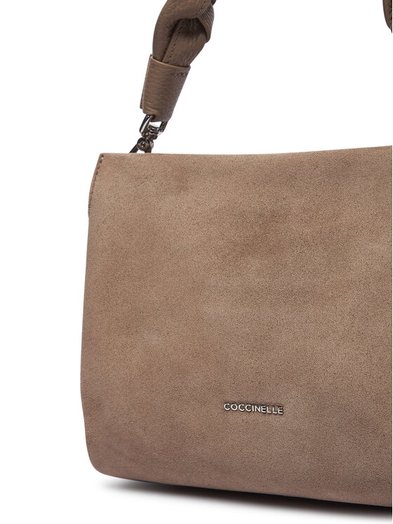 Coccinelle Coccinelle Torebka P6P Boheme Suede Bimaterial E1 P6P 58 01 01 Beżowy ciemny