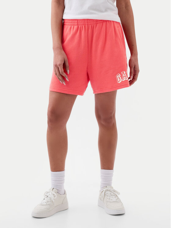 Gap Gap Športové kraťasy 885590-02 Koralová Relaxed Fit