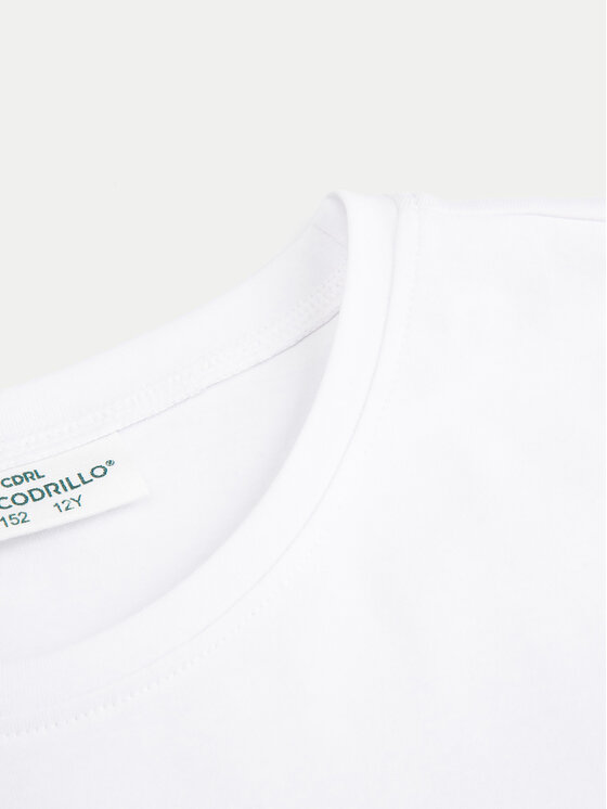Coccodrillo Coccodrillo Μπλουζάκι ZC4143104VGA Λευκό Regular Fit