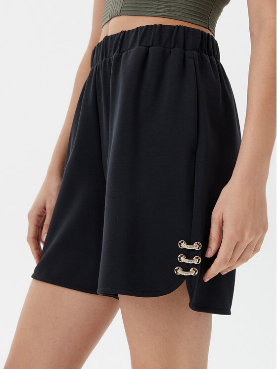 Liu Jo Liu Jo Σορτς υφασμάτινο TA5227 J4869 Μαύρο Relaxed Fit