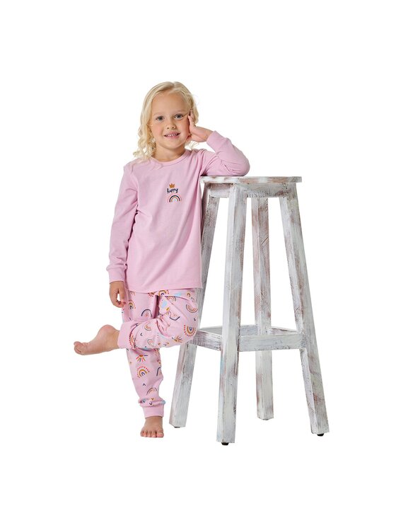 SCHIESSER SCHIESSER Piżama 31022 Różowy Comfort Fit