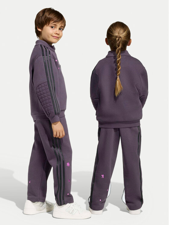 adidas adidas Tepláková souprava Minecraft KC6834 Fialová Loose Fit