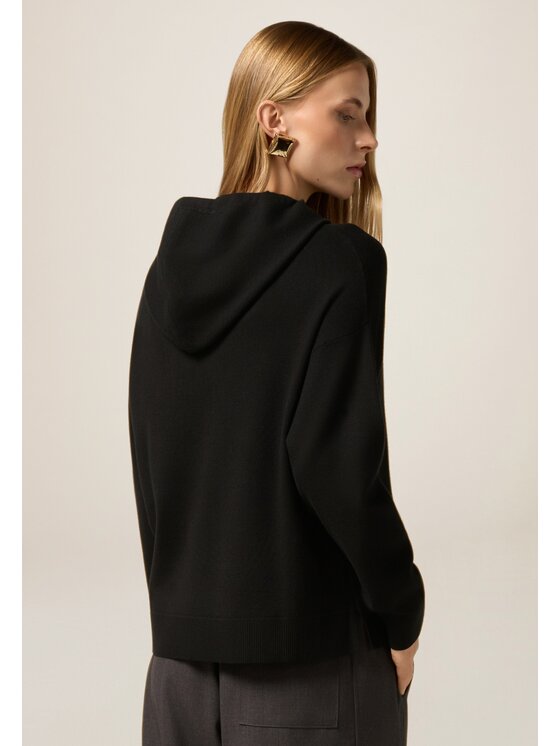 Oltre Oltre Cardigan M391J105136N033 Nero Regular Fit