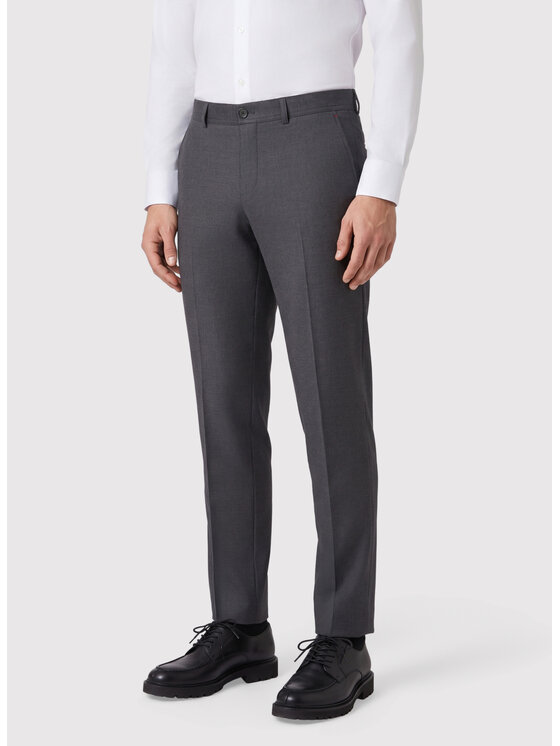 Pako Lorente Pako Lorente Chinosy P26WF-WX-015 Szary Regular Fit