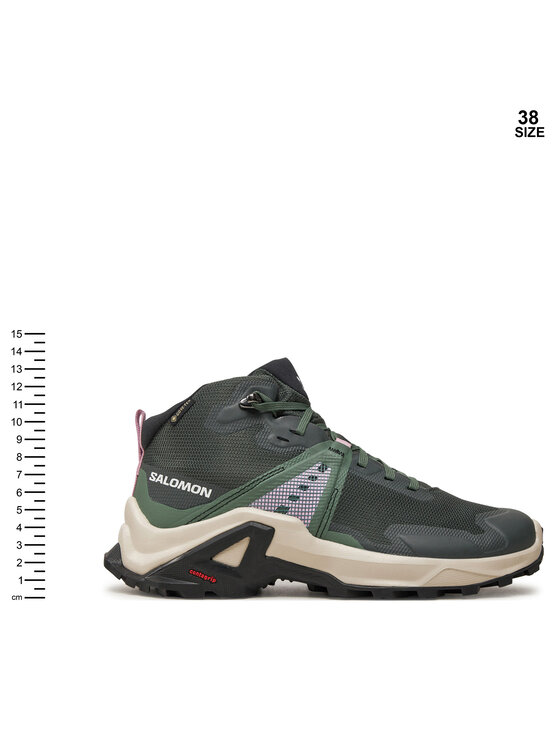 Salomon Salomon Παπούτσια πεζοπορίας X Raise Mid Gore-Tex L47458100 Πράσινο