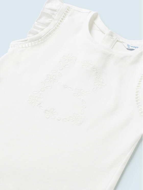 Mayoral Mayoral T-särk 1012 Valge Regular Fit