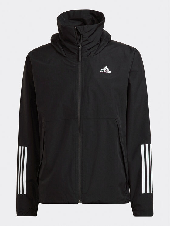 adidas adidas Geacă BSC 3-Stripes RAIN.RDY H65773 Negru Regular Fit