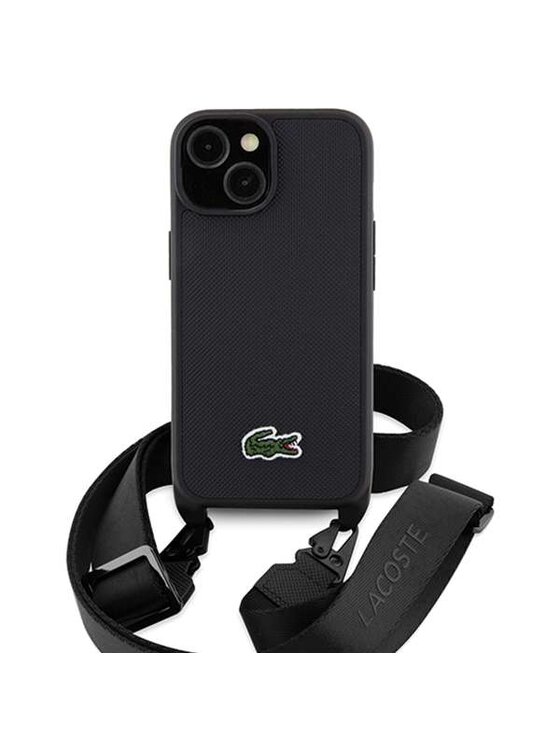 Lacoste Lacoste Etui na telefon Apple iPhone 15 Czarny