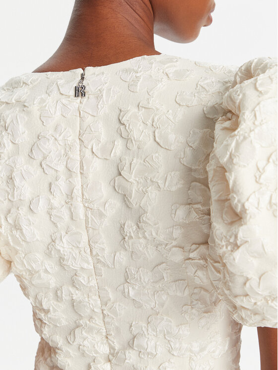 ROTATE ROTATE Abendkleid 114553857 Écru Slim Fit