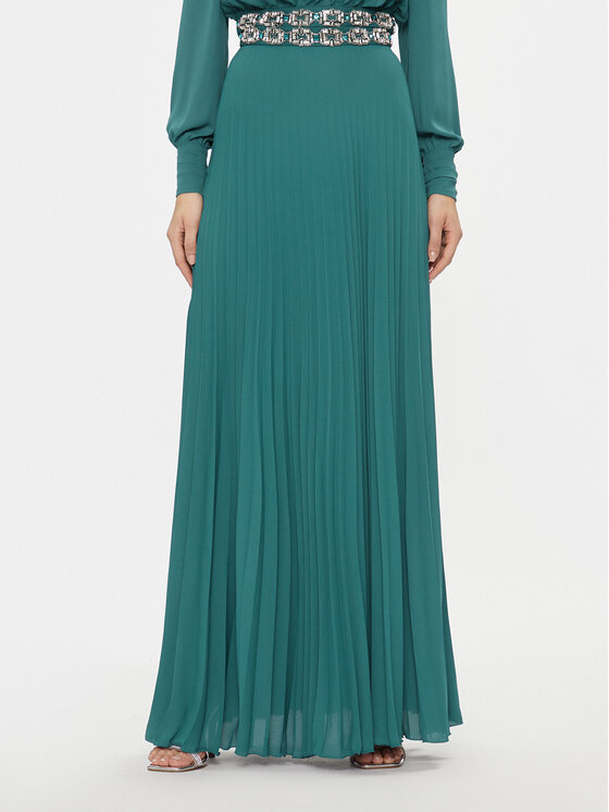 Elisabetta Franchi Elisabetta Franchi Plisēti svārki GO-050-37E2-V400 Zils Regular Fit