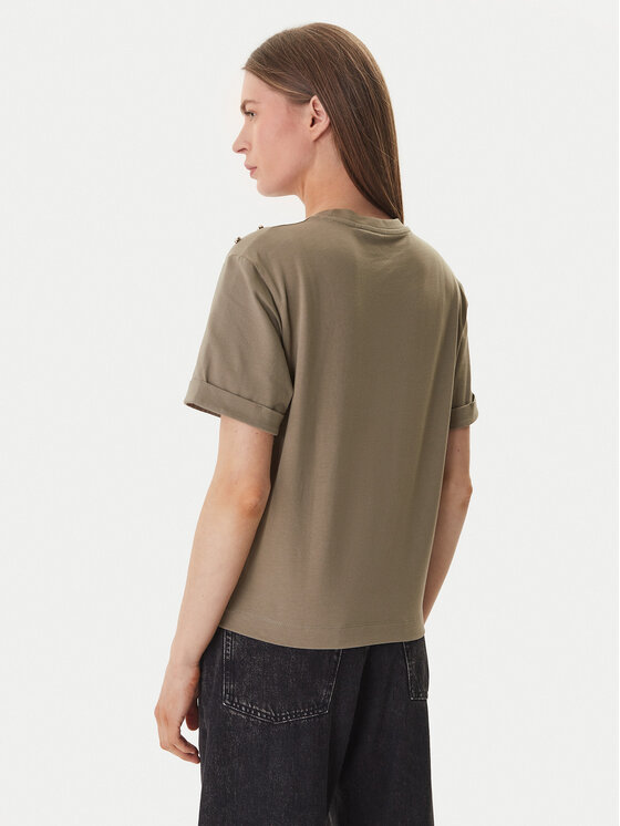 Guess Guess Tricou GUESS x NORTH SAILS W6GI03 K2657 Verde Relaxed Fit