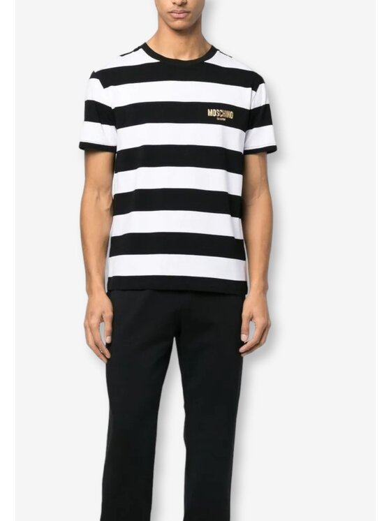 MOSCHINO Underwear & Swim MOSCHINO Underwear & Swim T-shirt T-shirt - Moschino - uomo - righe Nero Regular Fit