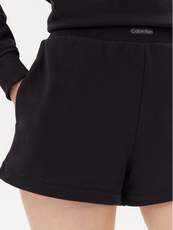 Calvin Klein Jeans Calvin Klein Jeans Szorty sportowe Placed Institutional J20J225525 Czarny Regular Fit