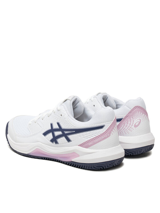 Asics Asics Boty na tenis Gel-Dedicate 8 Clay 1042A255 Bílá