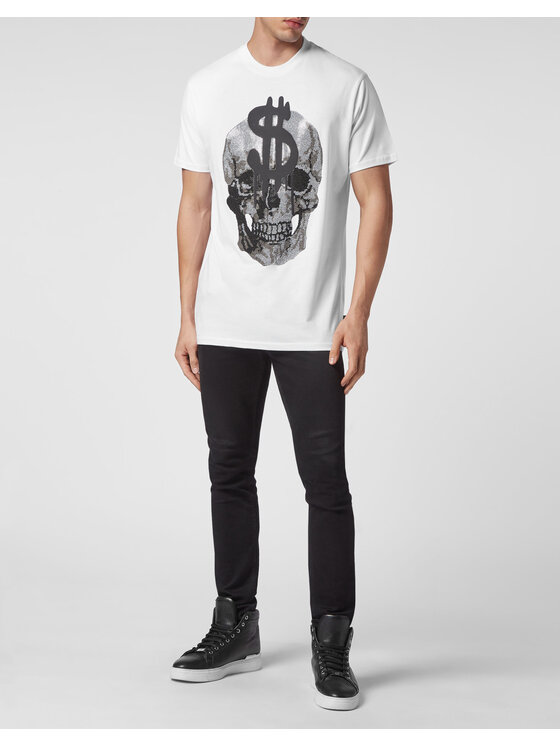 PHILIPP PLEIN PHILIPP PLEIN T-shirt 601 Bianco Regular Fit