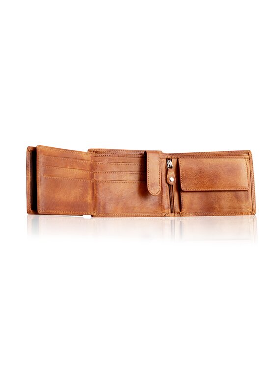 Mustang Mustang Portfel DENIMO WALLET Brązowy