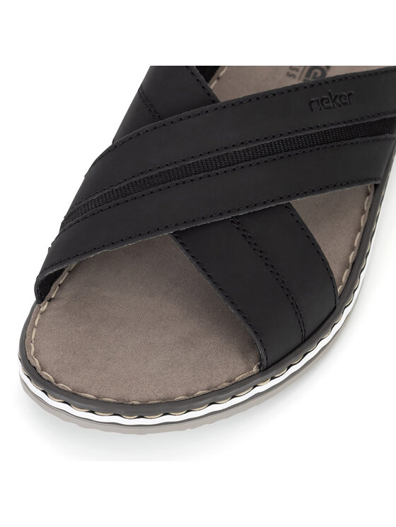 Rieker Rieker Pantoletten 21560-00 Schwarz