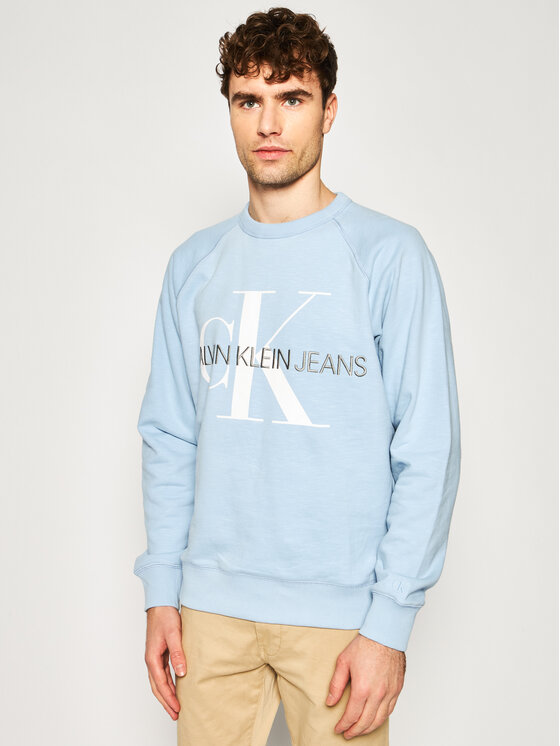 Calvin Klein Jeans Bluza J30J314860 Niebieski Regular Fit
