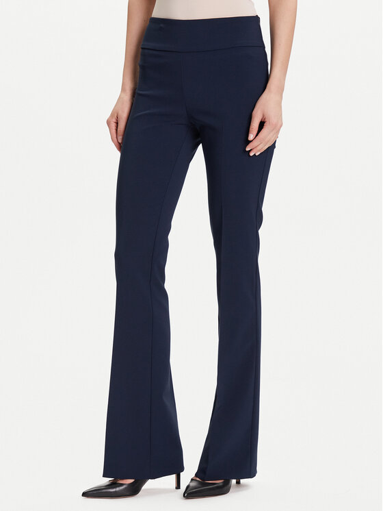 Rinascimento Rinascimento Szövet nadrág CFC0125318003 Sötétkék Flare Fit