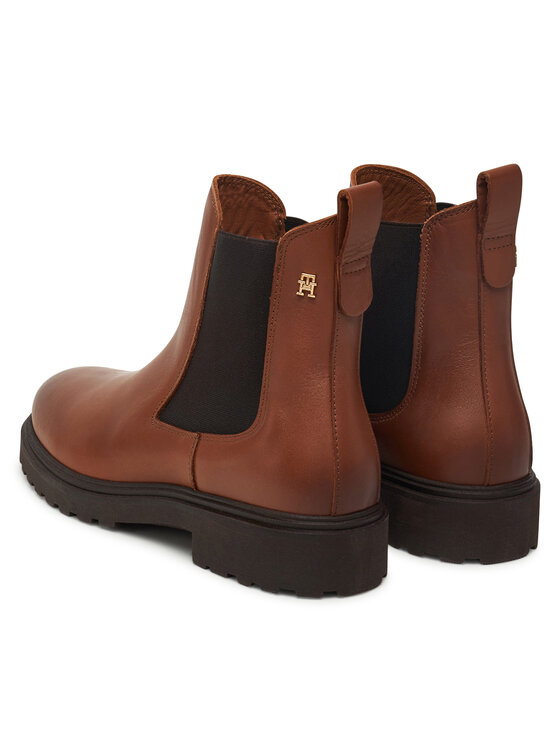 Tommy Hilfiger Tommy Hilfiger Μποτάκια με λάστιχο Cleated FW0FW08766 Καφέ