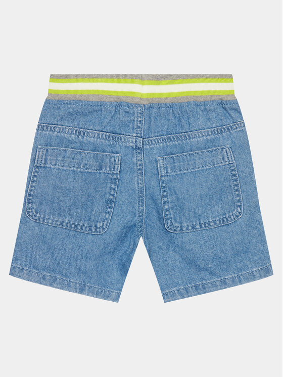 United Colors Of Benetton United Colors Of Benetton Auduma šorti 4AD7G901O Zils Regular Fit