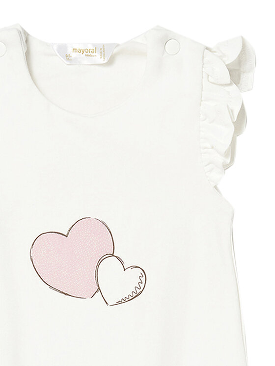 Mayoral Mayoral Σετ κορμάκια 1731 Ροζ Regular Fit