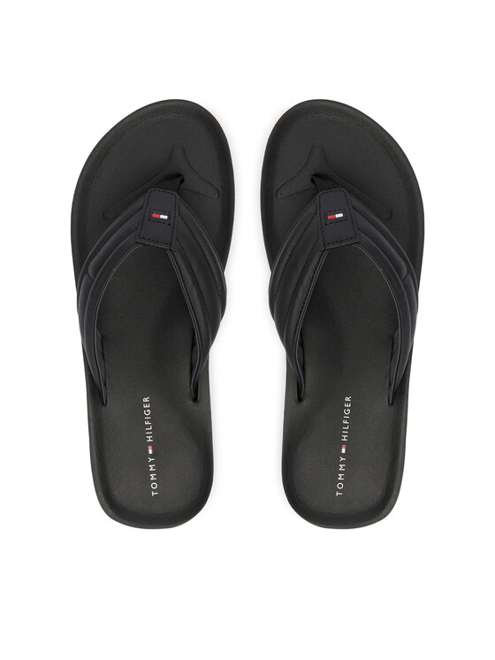 Tommy Hilfiger Tommy Hilfiger Žabky Hilfiger Padded Beach Sandal FM0FM05801 Čierna