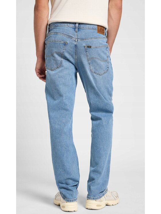Lee Lee Jeansy Brooklyn Straight Niebieski Regular Fit