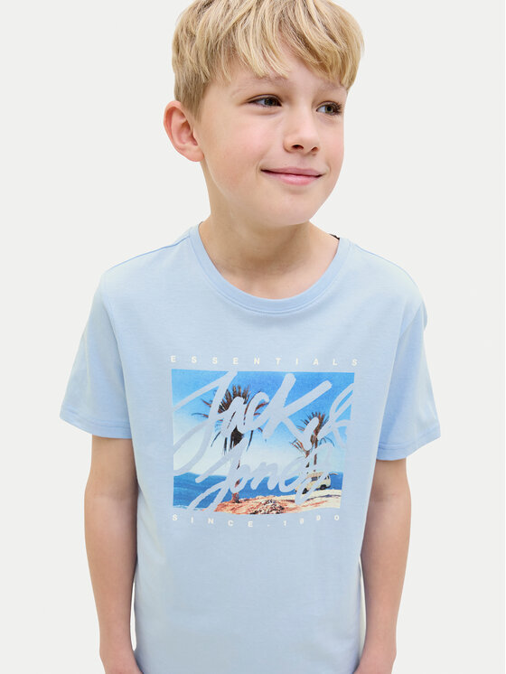 Jack&Jones Junior Jack&Jones Junior Футболка Colton 12269809 Блакитний Regular Fit