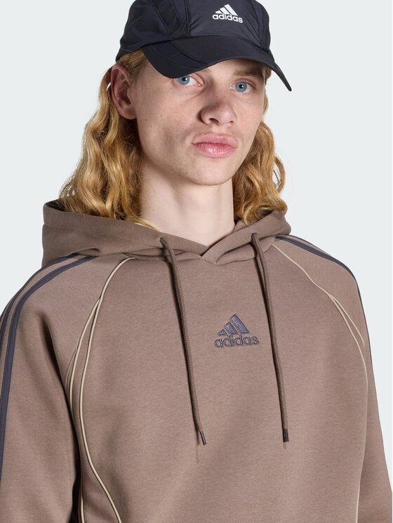 adidas adidas Bluza Adicolor Teamgeist Cut Line Brązowy Regular Fit