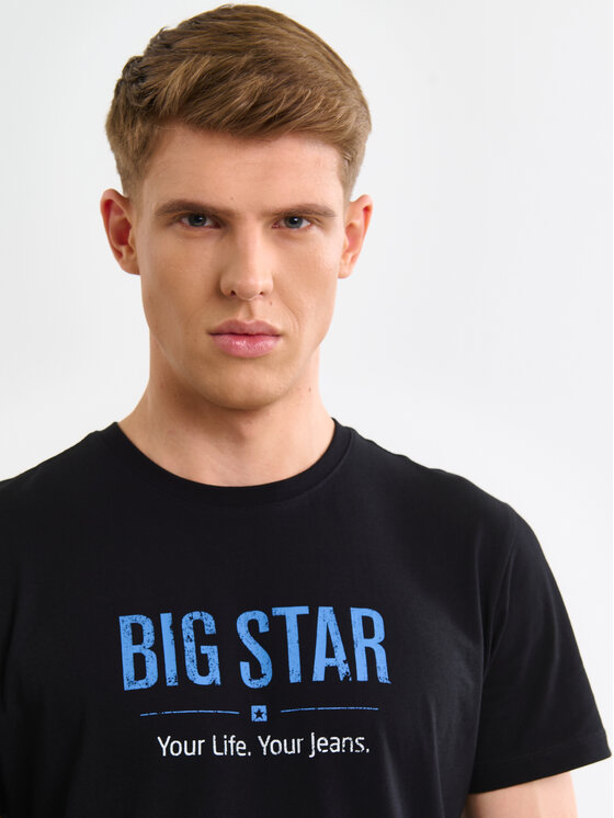 BIG STAR BIG STAR T-Shirt BRUNO Czarny Basic Fit