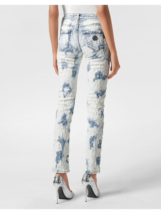 PHILIPP PLEIN PHILIPP PLEIN Jeansy 1743 Biały Regular Fit