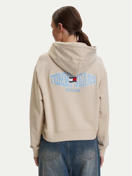 Tommy Jeans Tommy Jeans Mikina DW0DW22357 Svetlo béžová Regular Fit