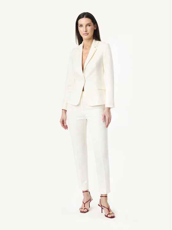 KMX KMX Marynarka 107760009 Écru Fitted Fit