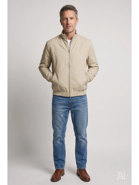 Cross Jeans Cross Jeans Kurtka przejściowa 40318-009 Beżowy Regular Fit