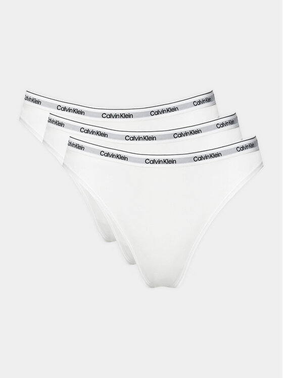Calvin Klein Underwear Komplet stringów 000QD5209E Biały