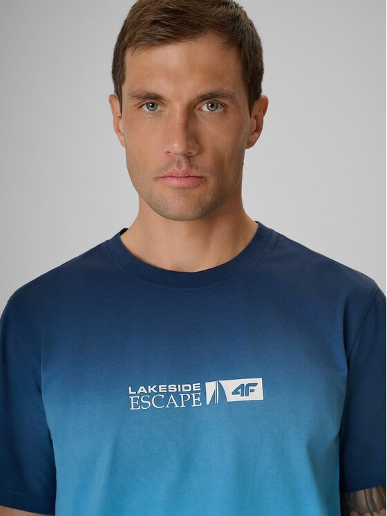 4F 4F T-Shirt LAKESIDE ESCAPE Granatowy Regular Fit