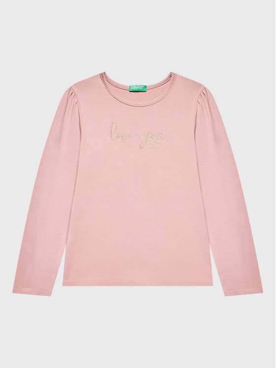 United Colors Of Benetton Bluză 3P4ZG104R Roz Regular Fit