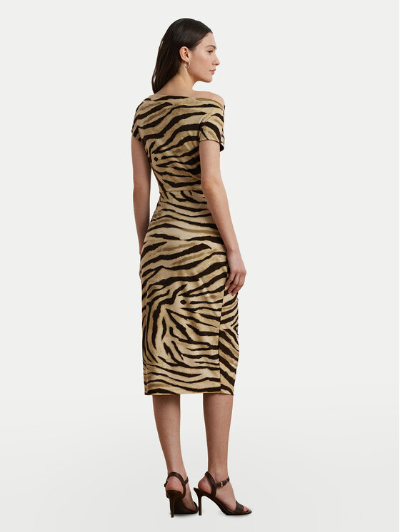 LAUREN RALPH LAUREN LAUREN RALPH LAUREN Koktel haljina 200973604001 Bež Slim Fit