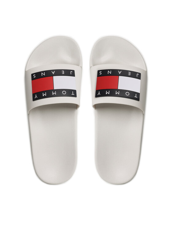 Tommy Jeans Tommy Jeans Şlapi Pool Ess EM0EM01191 Alb