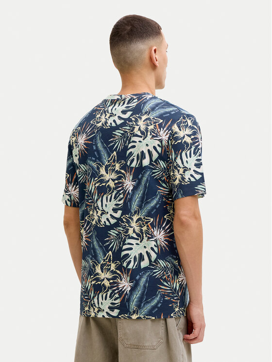 Jack & Jones Jack & Jones T-Shirt Honolulu 12288089 Tmavomodrá Regular Fit