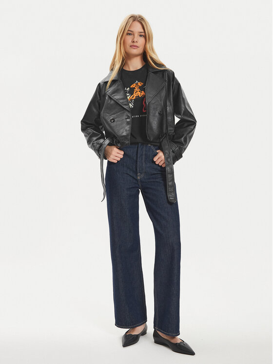 ONLY ONLY Jakna iz umetnega usnja Vera 15308584 Črna Regular Fit