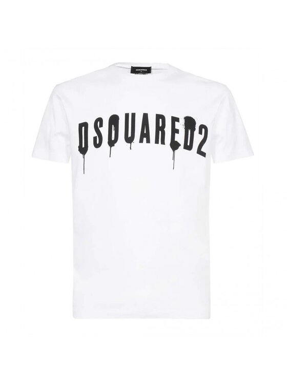 Dsquared2 Dsquared2 T-Shirt S74GD0962 Bílá Slim Fit