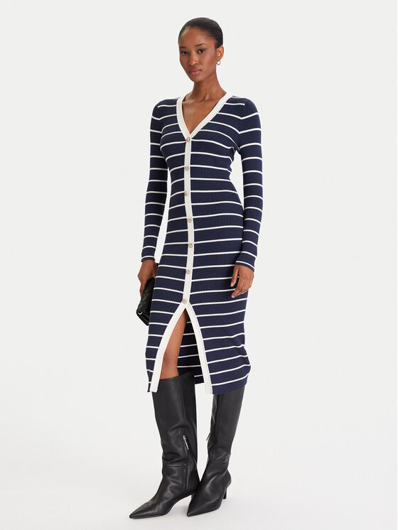 Guess Guess Плетена рокля W5YK98 Z2YK2 Тъмносин Slim Fit