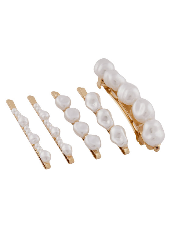 Set 5 agrafe de păr Aldo Pearlyclips 13995066 Auriu