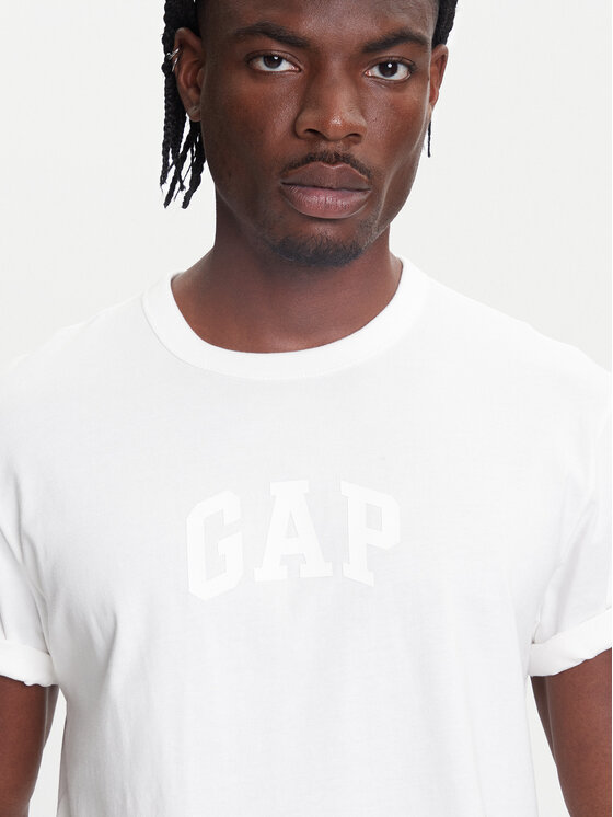 Gap Gap T-Shirt 782369-01 Bílá Regular Fit