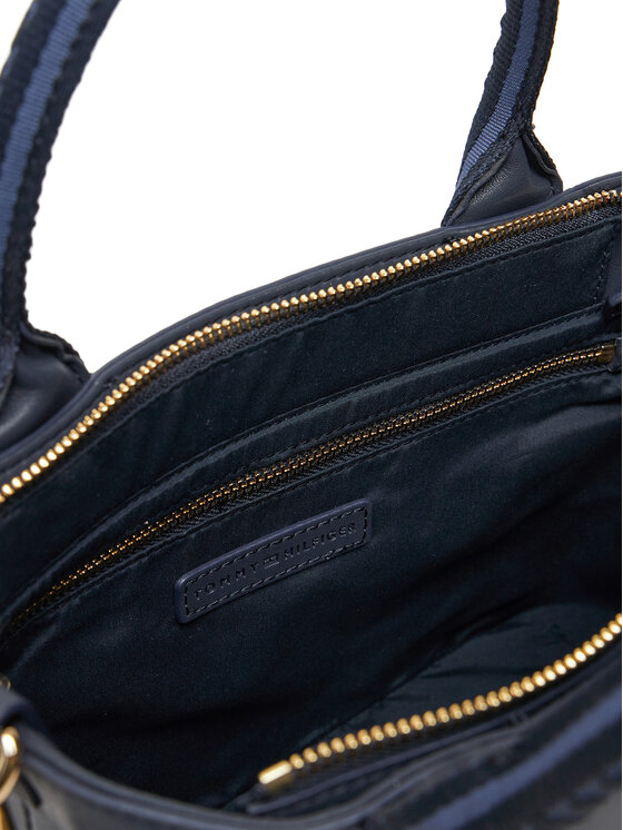 Tommy Hilfiger Tommy Hilfiger Torbica Th Logotape Mini Tote AW0AW17201 Tamnoplava