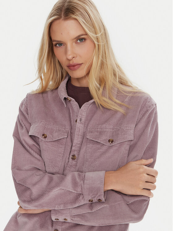 Roxy Roxy Camicia Let It Go Cord ERJWT03700 Viola Regular Fit