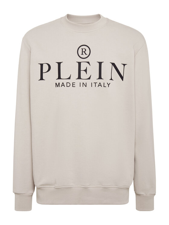 PHILIPP PLEIN PHILIPP PLEIN Mikina 463 Béžová Regular Fit